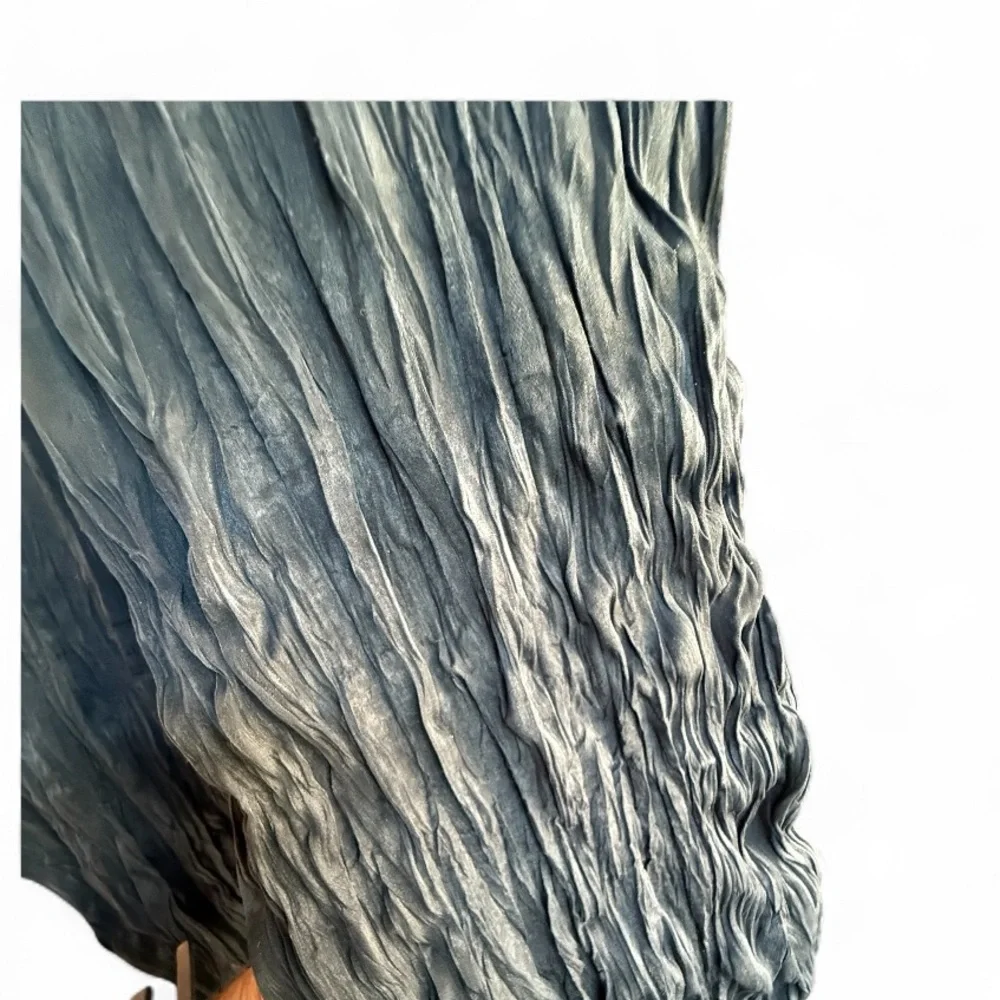 Vintage 90’s Issey Miyake black crinkle trousers Size Small - Picture 4 of 12